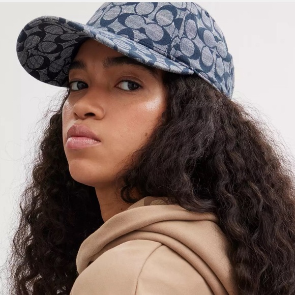 COACH New York Signature Chambray Baseball Hat New with Tags What is your Style? - Picture 3 of 7